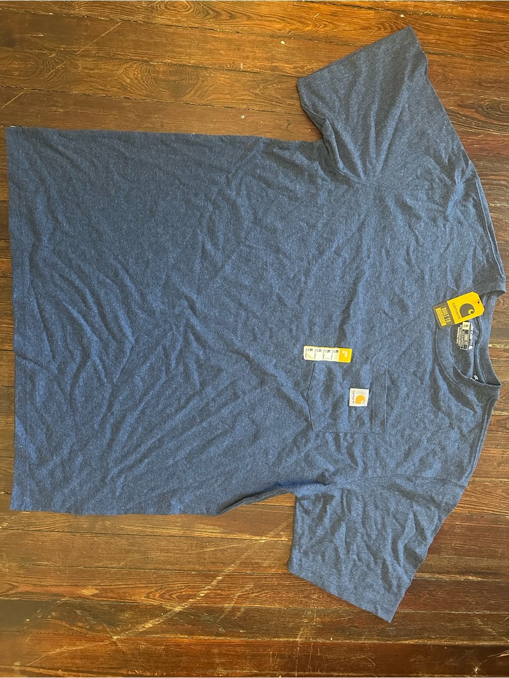 Carhartt Men’s Indigo Heather Short-Sleeve Pocket Tee